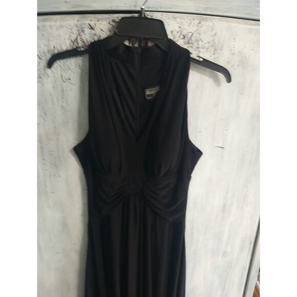 Jessica Howard Sleeveless V-neck Dress Black Size 6 Classic Vintage Y2K - Picture 3 of 11